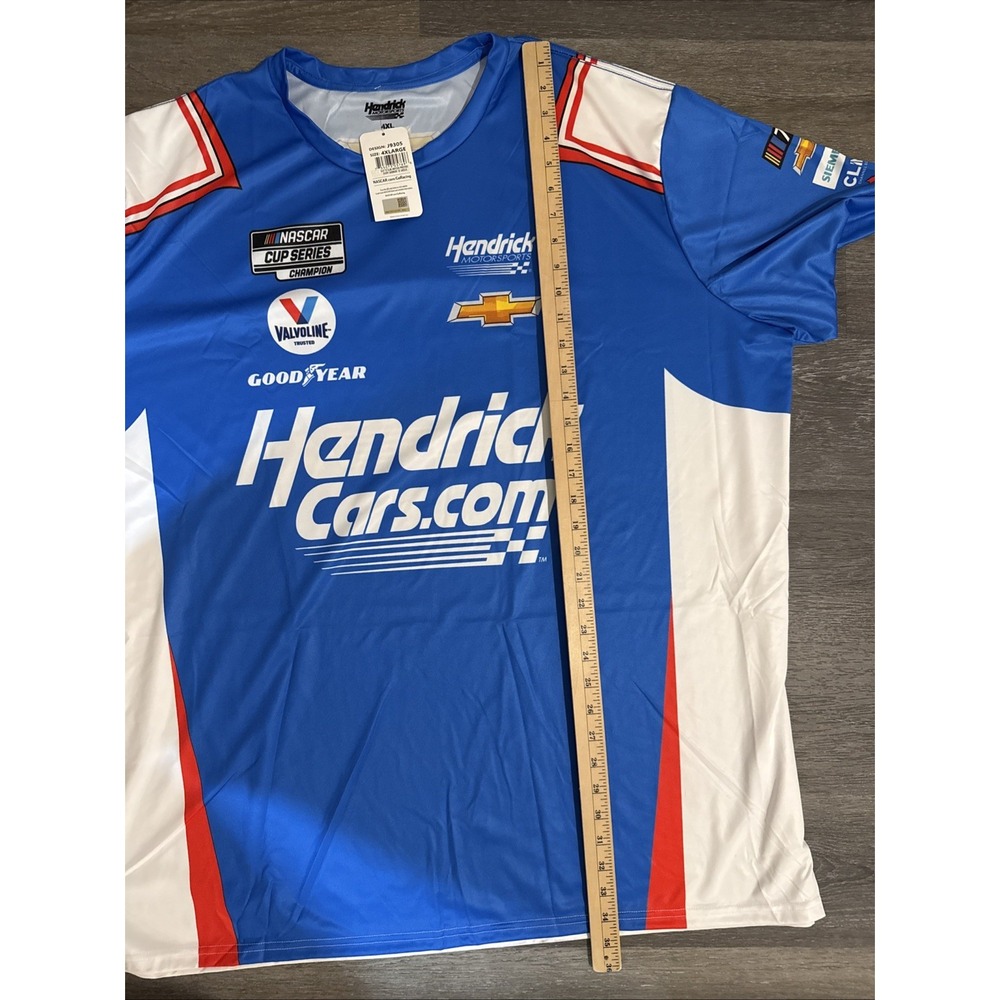 Kyle Larson #5 Hendrickcars.com Uniform Sublimated Dry Fit NASCAR T-shirt 4xl - Picture 6 of 8